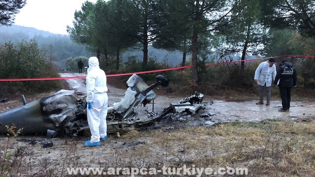 تركيا.. مصرع شخصين إثر سقوط طائرة تدريب