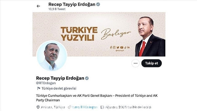 أردوغان بين القادة الأكثر متابعة على مواقع التواصل الاجتماعي