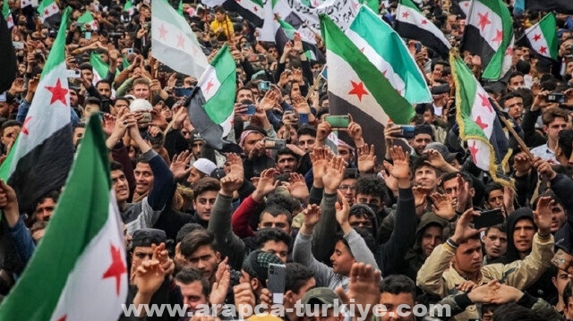مظاهرات شمالي سوريا في ذكرى الانتفاضة الشعبية ضد النظام