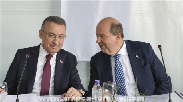 نائب أردوغان يلتقي رئيس وزراء شمال قبرص التركية