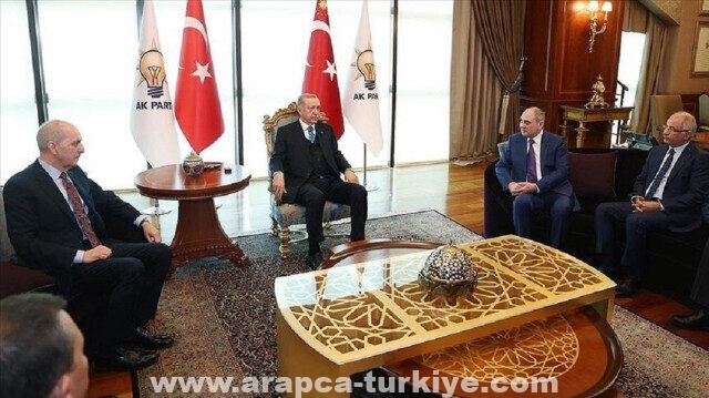 أردوغان يلتقي نائب رئيس حزب "أذربيجان الجديدة"