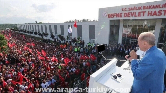 بني خلال 60 يومًا.. أردوغان يفتتح مستشفى بمنطقة الزلزال