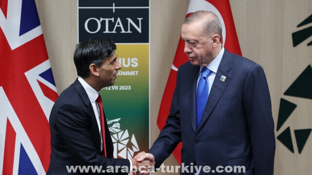أردوغان وسوناك يتفقان على تعزيز التعاون بمكافحة الإرهاب