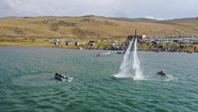 انطلاق مهرجان بحيرة السمك شرقي تركيا