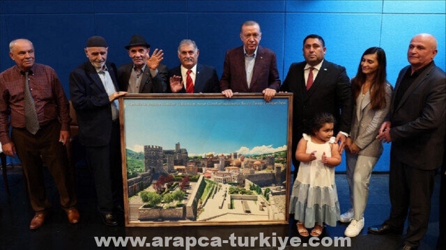 الرئيس أردوغان يستقبل وفدا من أتراك الأهسكا في نيويورك