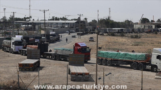الهلال الأحمر الفلسطيني: تسلمنا 100 شاحنة مساعدات دخلت غزة الأحد