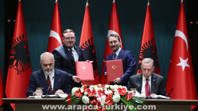 تركيا وألبانيا توقعان 6 اتفاقيات تعاون