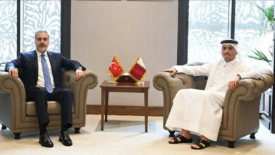 وزير الخارجية التركي يلتقي نظيره القطري في الرياض