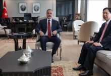 وزير الخارجية التركي يستقبل سفير الصين لدى أنقرة